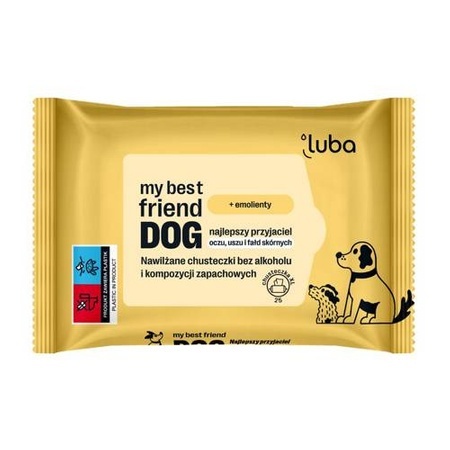 LUBA Nawilżane chusteczki do pielęgnacji wrażliwych miejsc: oczu, uszu i fałd skórnych