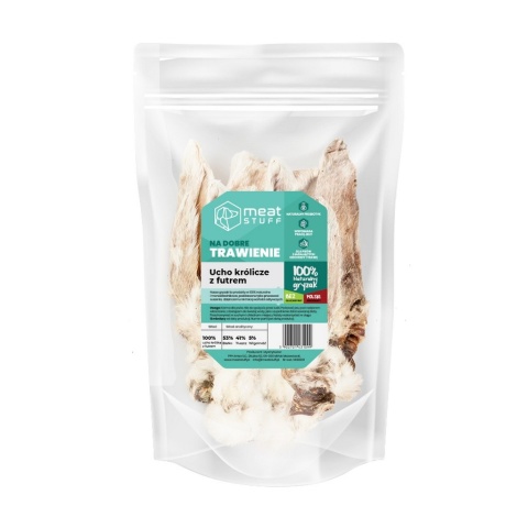 MEAT STUFF Ucho królicze z futrem 5 szt.
