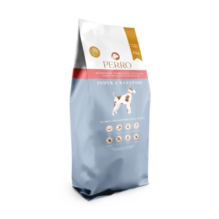PERRO Karma sucha indyk z batatami dla dorosłych psów średnich i dużych ras 1 kg