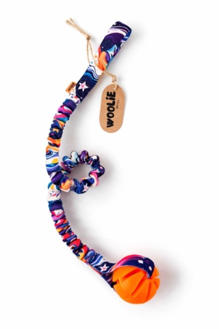 Piłka aportowa z super długą rączką kosmos SUPER OKAZJA