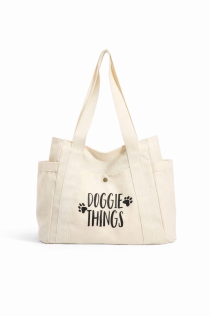 Torba "Doggie things" biała